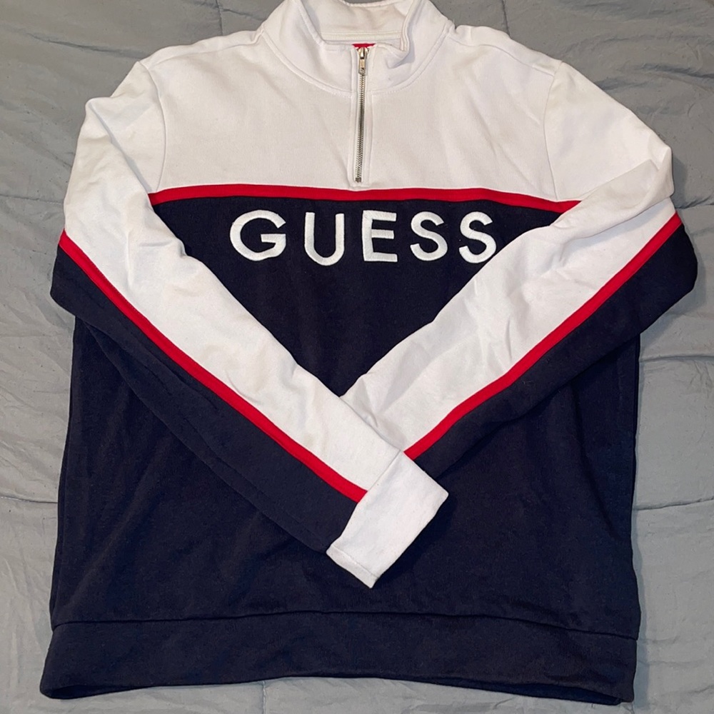 Guess Quarter Zip Sweatshirt